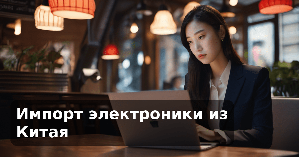 Импорт электроники из Китая